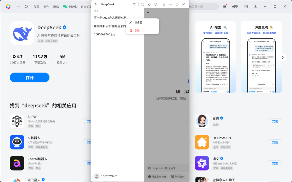 DeepSeekӦ�õ��԰�